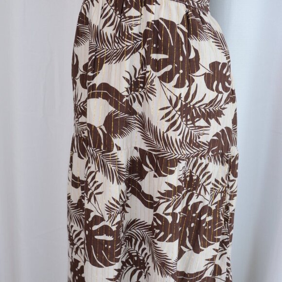 Venus Floral Cut-Out Cotton Maxi Dress Sz 10 - Picture 7 of 12
